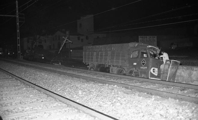 Accident de dos camions a la N-II