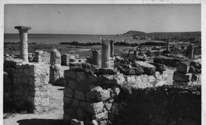 Vista de les ruïnes d'Empúries (Alt Empordà)