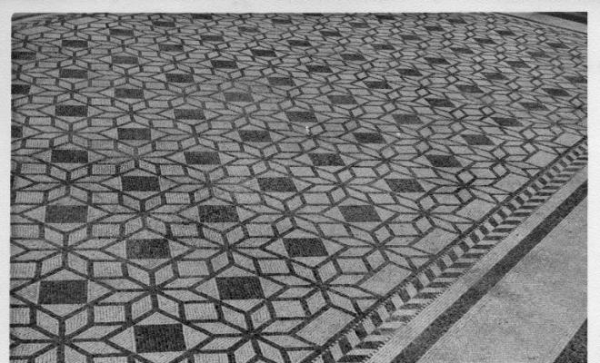 Detall d'un mosaic de les ruïnes d'Empúries (Alt Empordà)