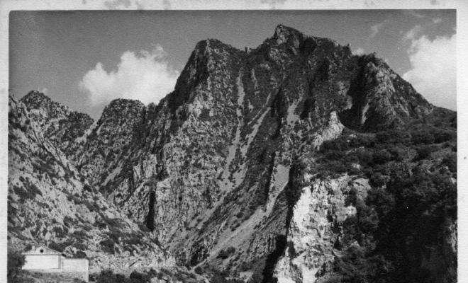 Vista del pantà d'Oliana (Alt Urgell) encara sense omplir