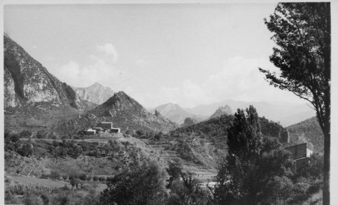 Perspectiva general del Coll de Nargó (Alt Urgell)