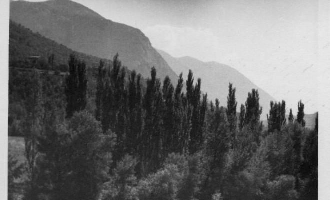 Riu Segre al seu pas pel Coll de Nargó (Alt Urgell)