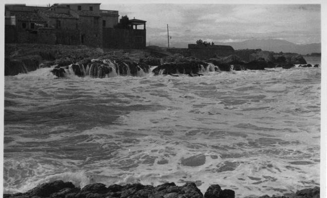 Temporal a la zona de costa de l'Escala (Alt Empordà)