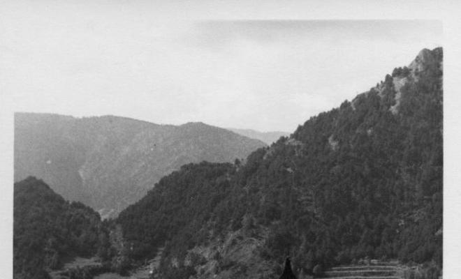 Teulades i campanar de les cases d'Ordino, Andorra