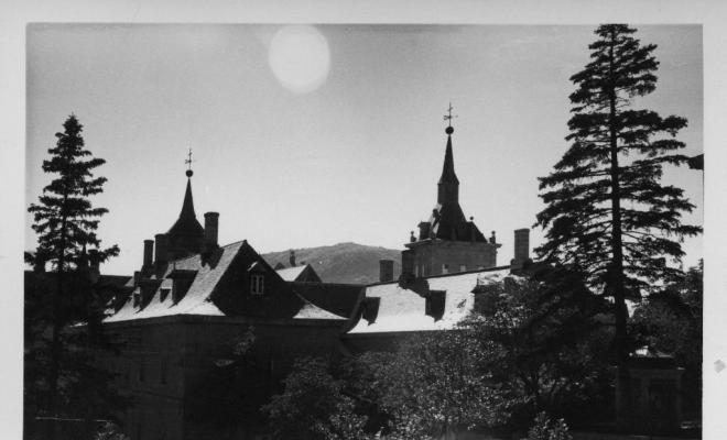 Detall de les teulades del monestir de l'Escorial