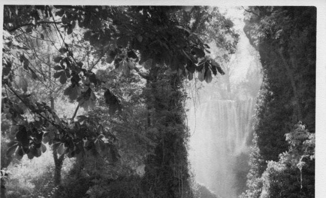 Salt d'aigua al Monasterio de Piedra (Aragó)