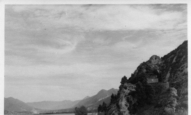 Perspectiva del pantà de la Penya