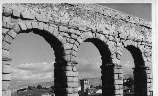 Detall de l'aqüeducte de Segòvia
