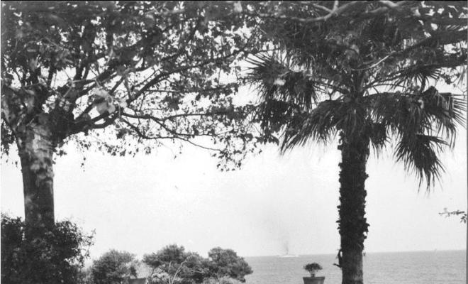 Mirador al mar des de els jardins de Cal Marquès