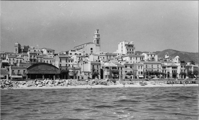 Façana marítima del Masnou a l'alçada del Mercat Municipal