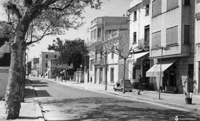 Vista del Camí Ral a la zona de del carrer de Jacint Verdaguer