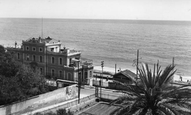 Vista zenital de l'estació del Masnou