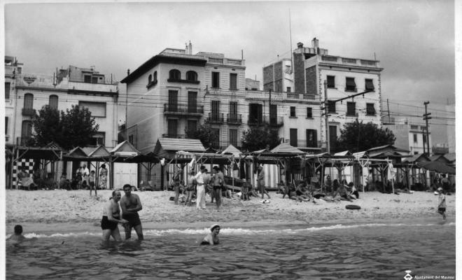 Platja del Masnou des del mar