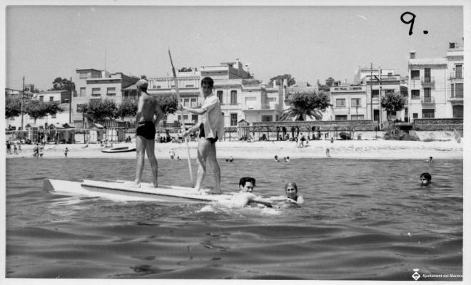 Pati de rem davant la platja del Masnou