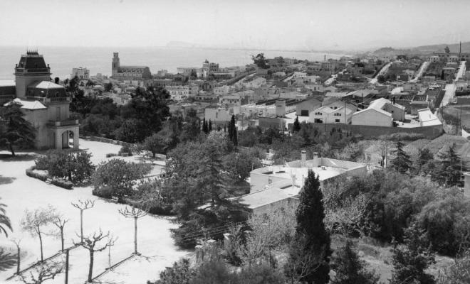 Perspectiva del Masnou nevat