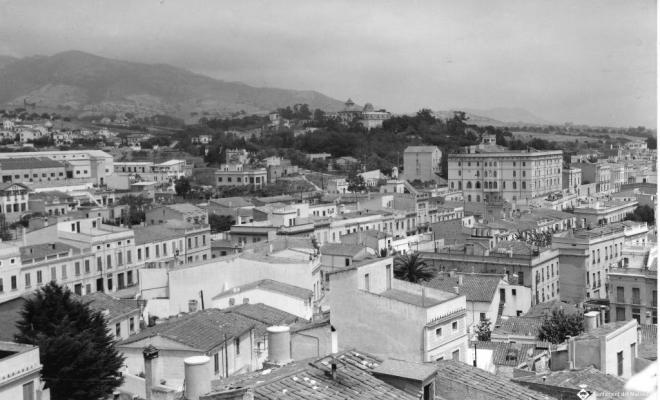 Perspectiva del Masnou des del capdamunt d'un edifici