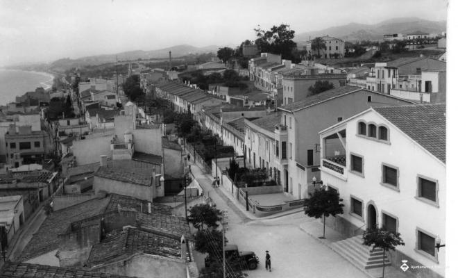 Perspectiva del carrer Sant Pere des del campanar
