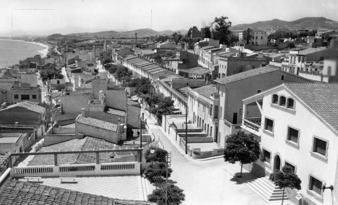 Perspectiva del carrer Sant Pere des del campanar