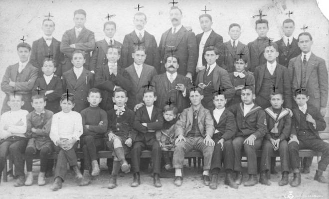 Grup del primer Orfeó Masnoví de la Catequística