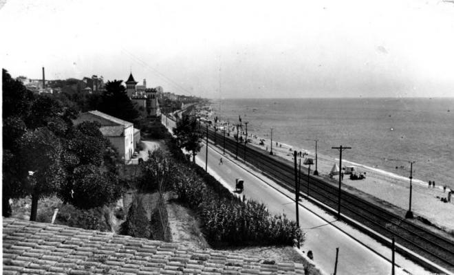 Vista panoràmica del Camí Ral des de can Teixidor