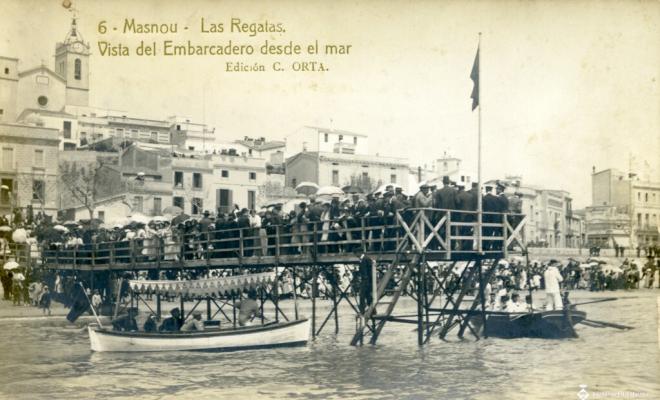 6 Masnou. Las Regatas. Vista del Embarcadero des del mar