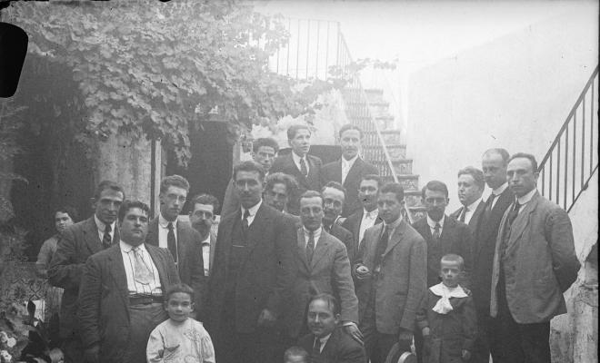 Retrat del grup de la Lliga Regionalista gent del Masnou