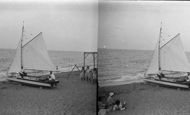 Patí varat a la platja