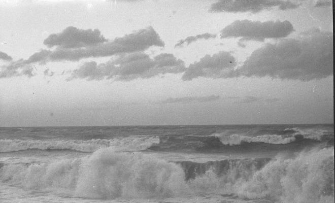 Temporal a la platja del Masnou