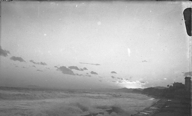 Temporal a la platja del Masnou