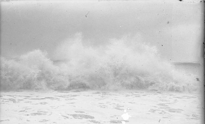 Temporal a la platja del Masnou