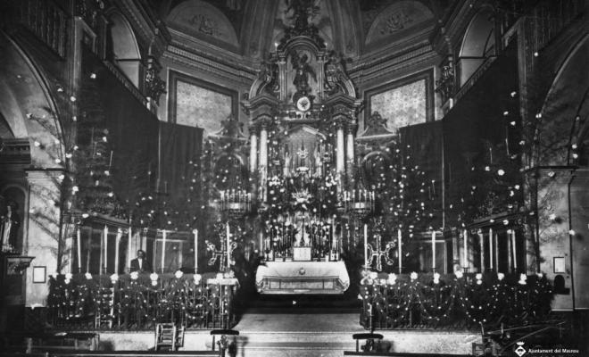 Altar major de l'església de Sant Pere del Masnou