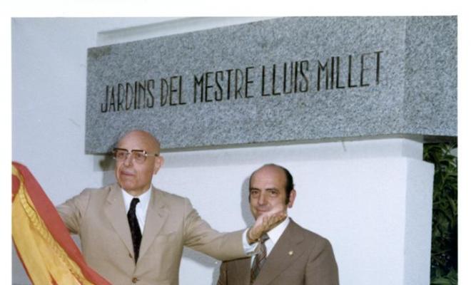 Inauguració dels jardins de Lluís Millet