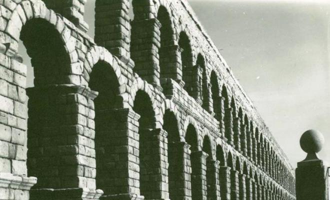 Vista de l'aqüeducte a Segòvia