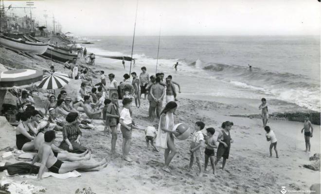 El Masnou, vista general de la platja