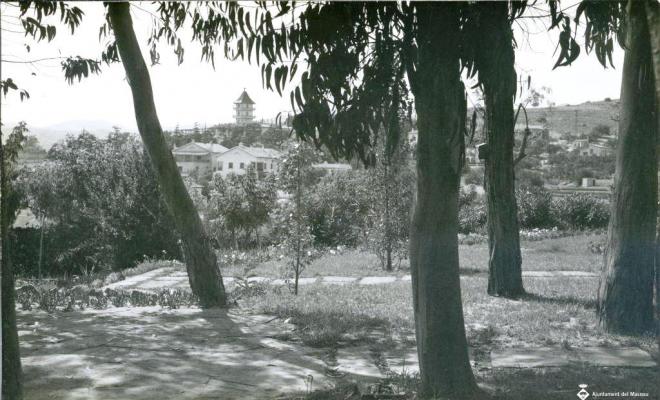 Vista dels jardins de l'alberg