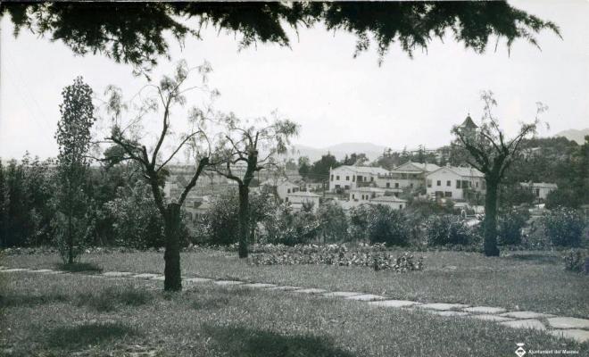 Vista dels jardins de l'alberg