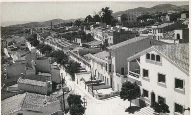 Vista de la rectoria i de la platja del Masnou