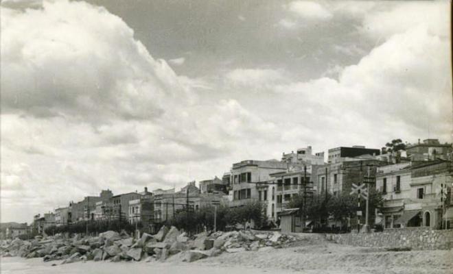 Vista del Masnou des de la platja