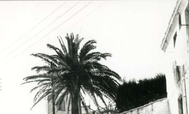 Vista de la plaça de Jaume Bertran i escales de Sant Francesc d'Assís