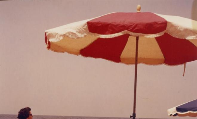 Teresa Torres i Casals a la platja