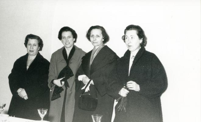 Visita de Pilar Primo de Rivera al Masnou