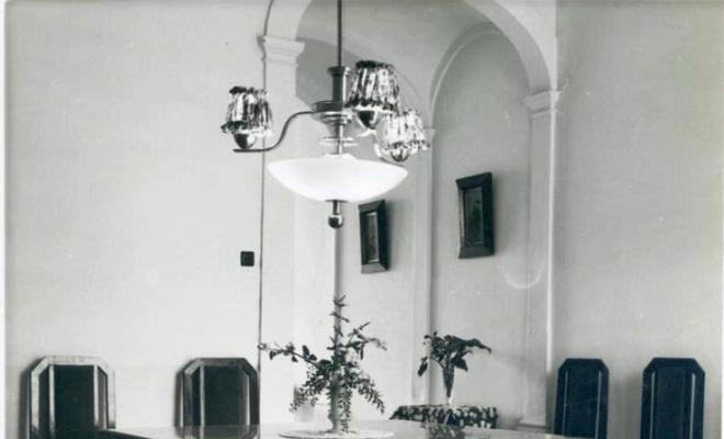 Vista d'una sala de l'Alberg