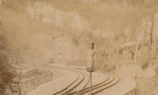 Vies del funicular a Montserrat