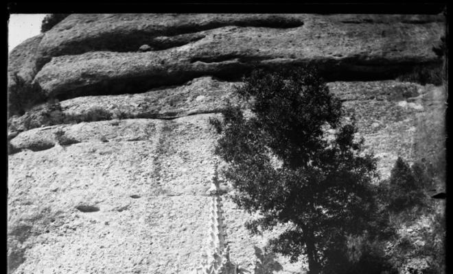 Una de les estacions del Rosari de Montserrat
