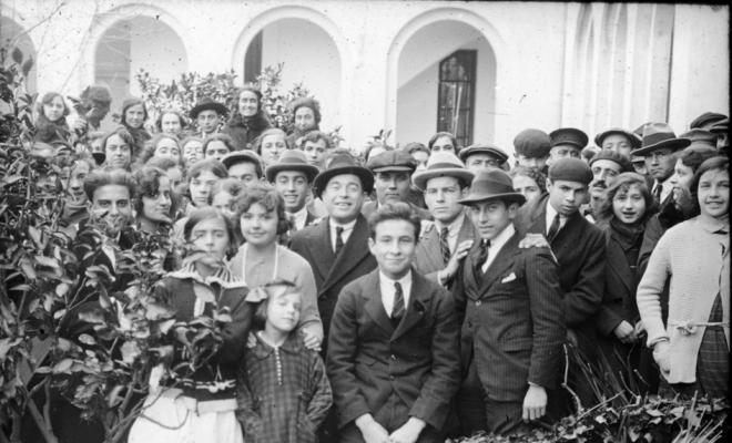 Assistents a la inauguració de l'Hospital de la Casa Benèfica