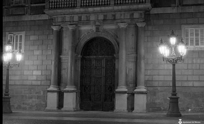 Barri gòtic de Barcelona de nit