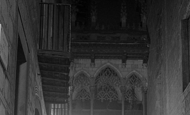 Barri gòtic de Barcelona de nit