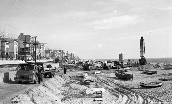 Obres a la platja