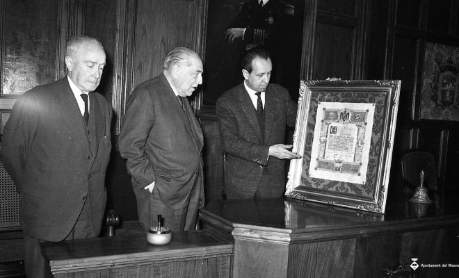 Homenatge a Josep Agell i Agell a la Sala de Plens