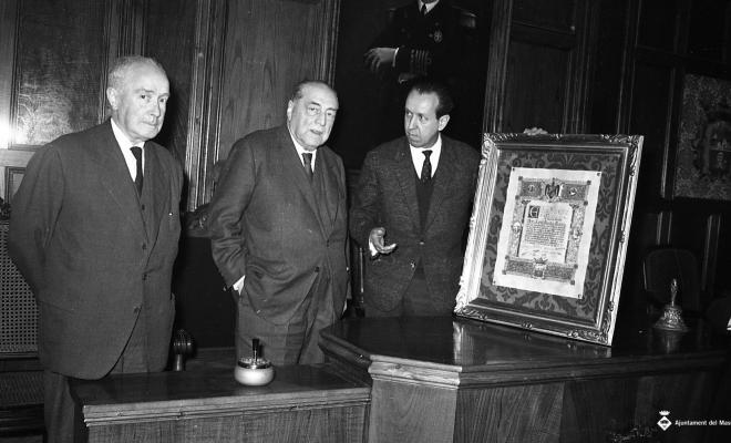Homenatge a Josep Agell i Agell a la Sala de Plens